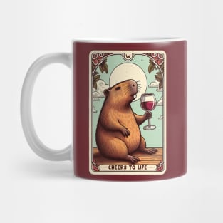 Capybara Cheers To Life Mug